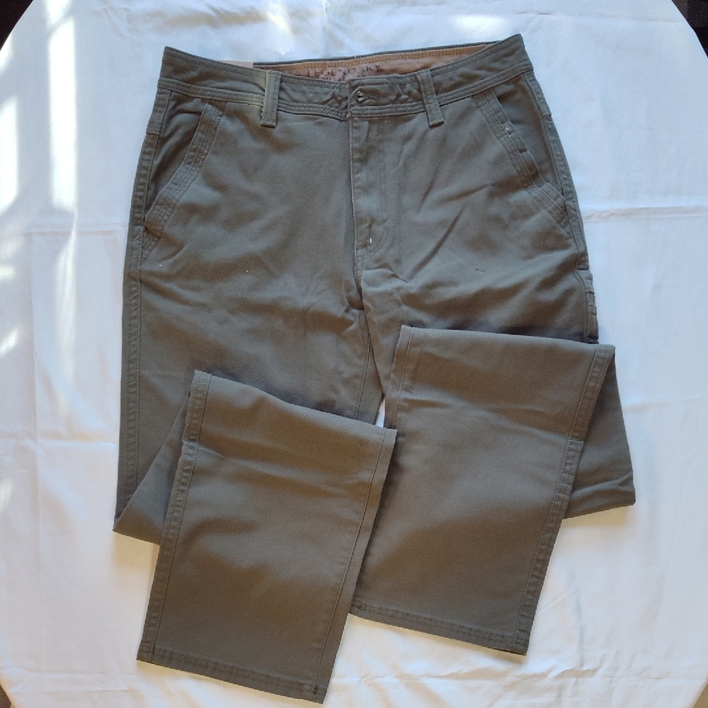 Men's Stretch Canvas Pants. Green